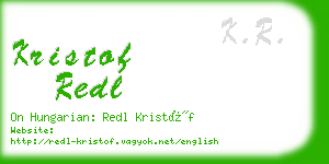 kristof redl business card